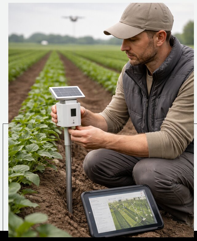 IoT мониторинг сельскохозяйственных полей и контроля в Норильске